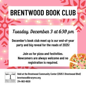 Brentwood Book Club End-of-Year Party! @ Brentwood Recreation Center