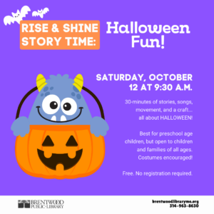 Rise & Shine Story Time: Halloween Fun!