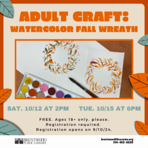 Adult Craft: Fall Watercolor Craft