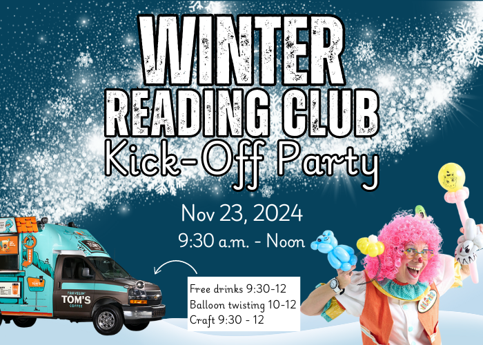 Winter Reading Club Kick Off 2024 Website Banner