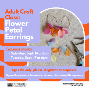 Adult Craft Class: Flower Petal Earrings